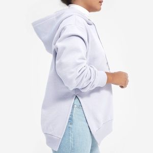 Everlane lavender fleece oversized sweatshirt